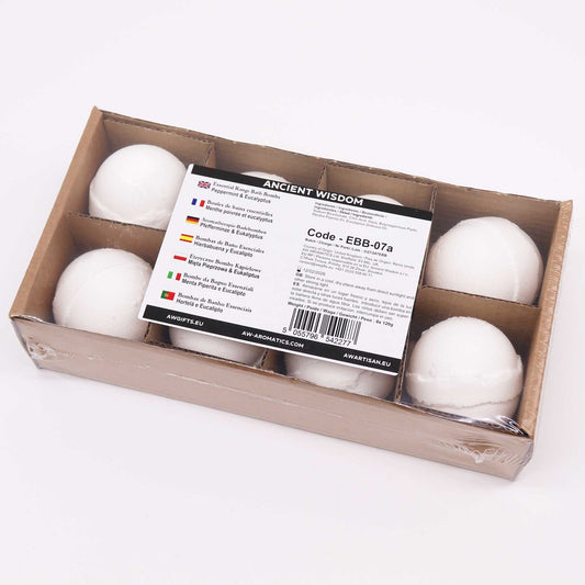 Essential Oil Bath Bomb - Peppermint & Eucalyptus Essential Oils Bath Bombs - Bath Indulgence