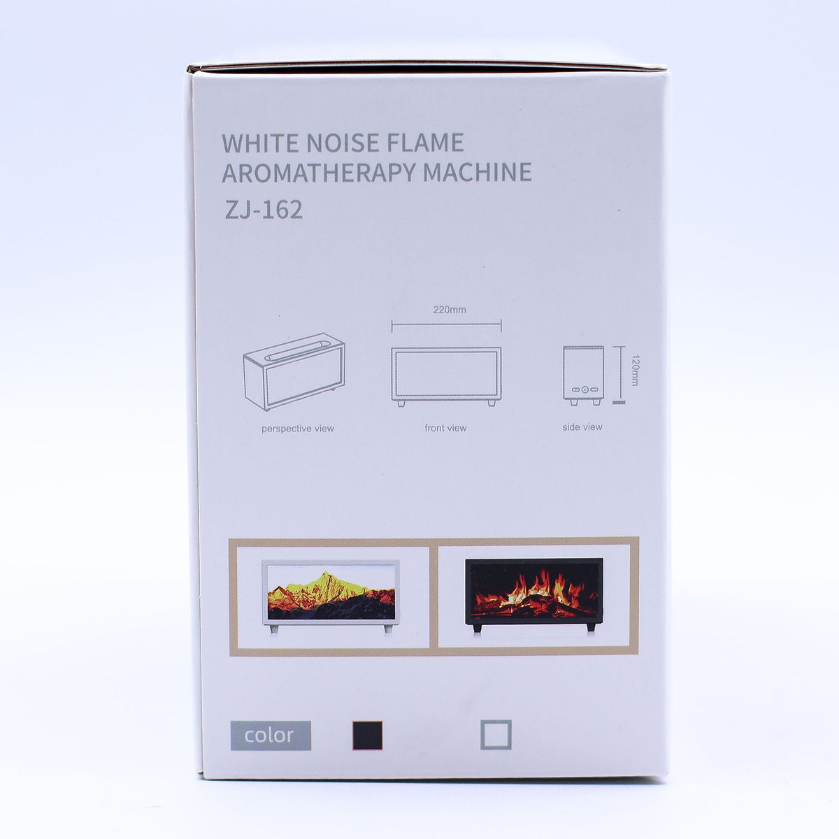 Flame Effect Aroma Diffuser with Birdsound - Black USB - Colour Change Aroma Diffusers - Bath Indulgence