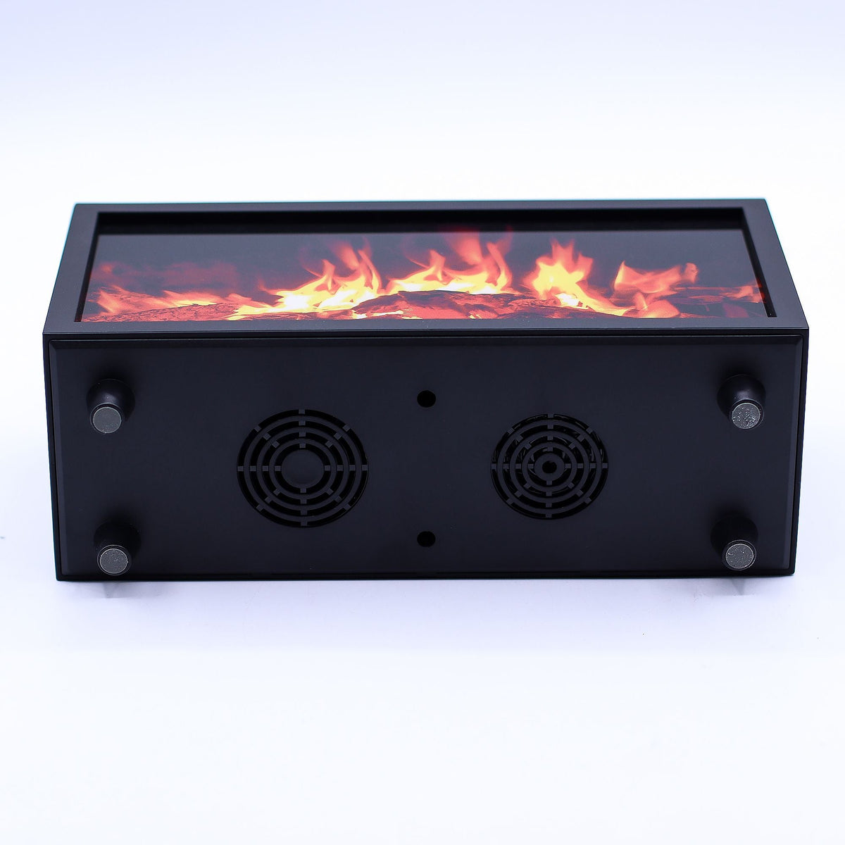 Flame Effect Aroma Diffuser with Birdsound - Black USB - Colour Change Aroma Diffusers - Bath Indulgence