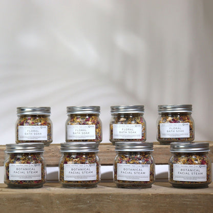 Floral Bath Soak - Natural - 140g Floral Bath Soak & Facial Steam Blend - Bath Indulgence