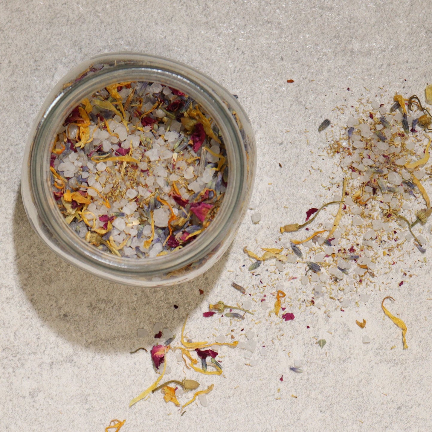 Floral Bath Soak - Natural - 140g Floral Bath Soak & Facial Steam Blend - Bath Indulgence