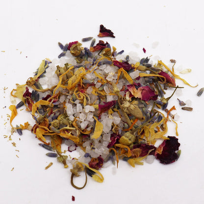 Floral Bath Soak - Natural - 140g Floral Bath Soak & Facial Steam Blend - Bath Indulgence