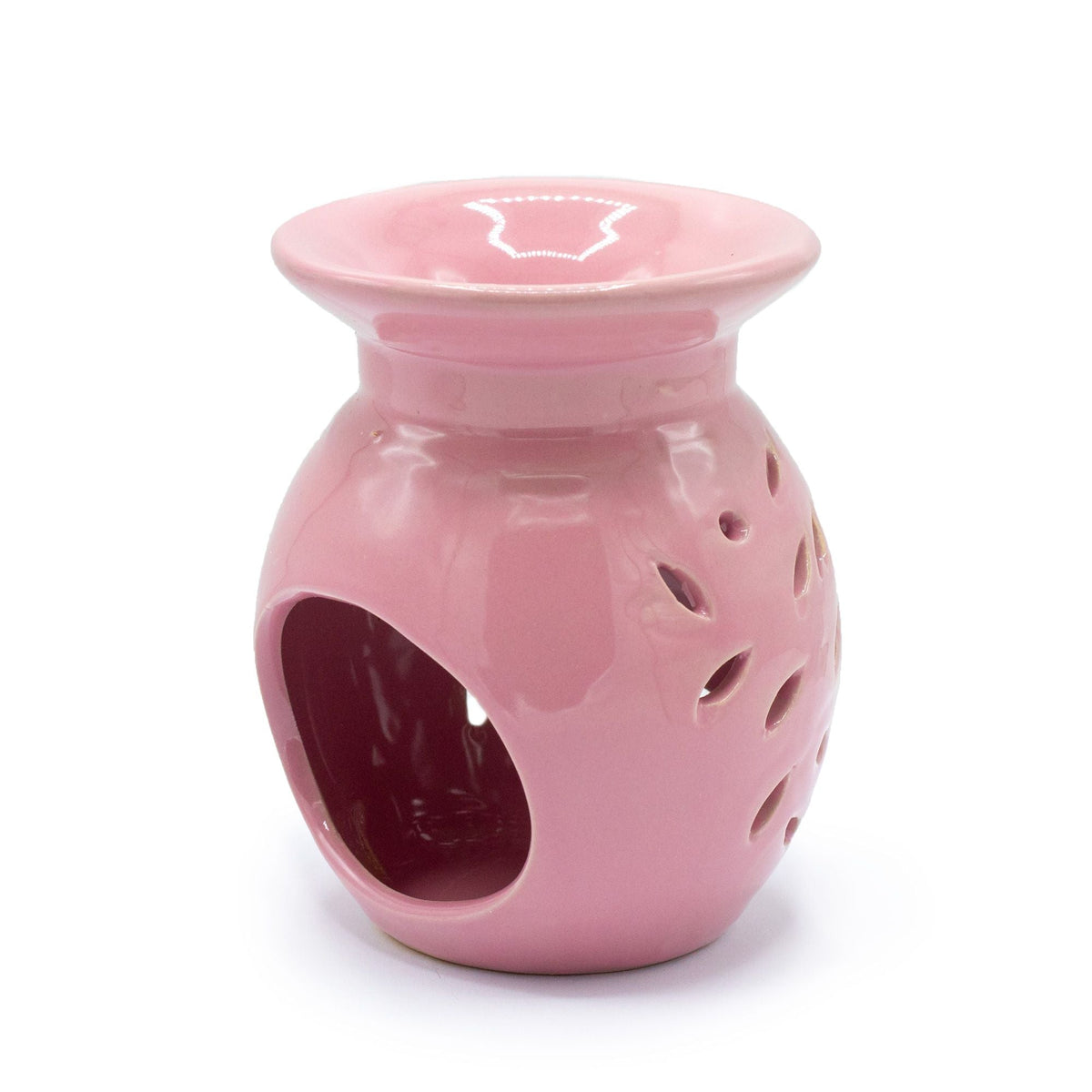 Floral Oil Burner - Rose Various Shaped Ceramic Oil Burners - Bath Indulgence