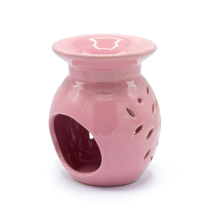Floral Oil Burner - Rose Various Shaped Ceramic Oil Burners - Bath Indulgence