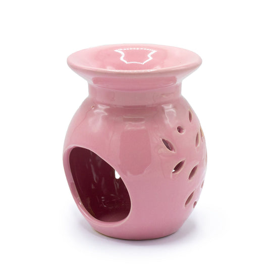 Floral Oil Burner - Rose Various Shaped Ceramic Oil Burners - Bath Indulgence