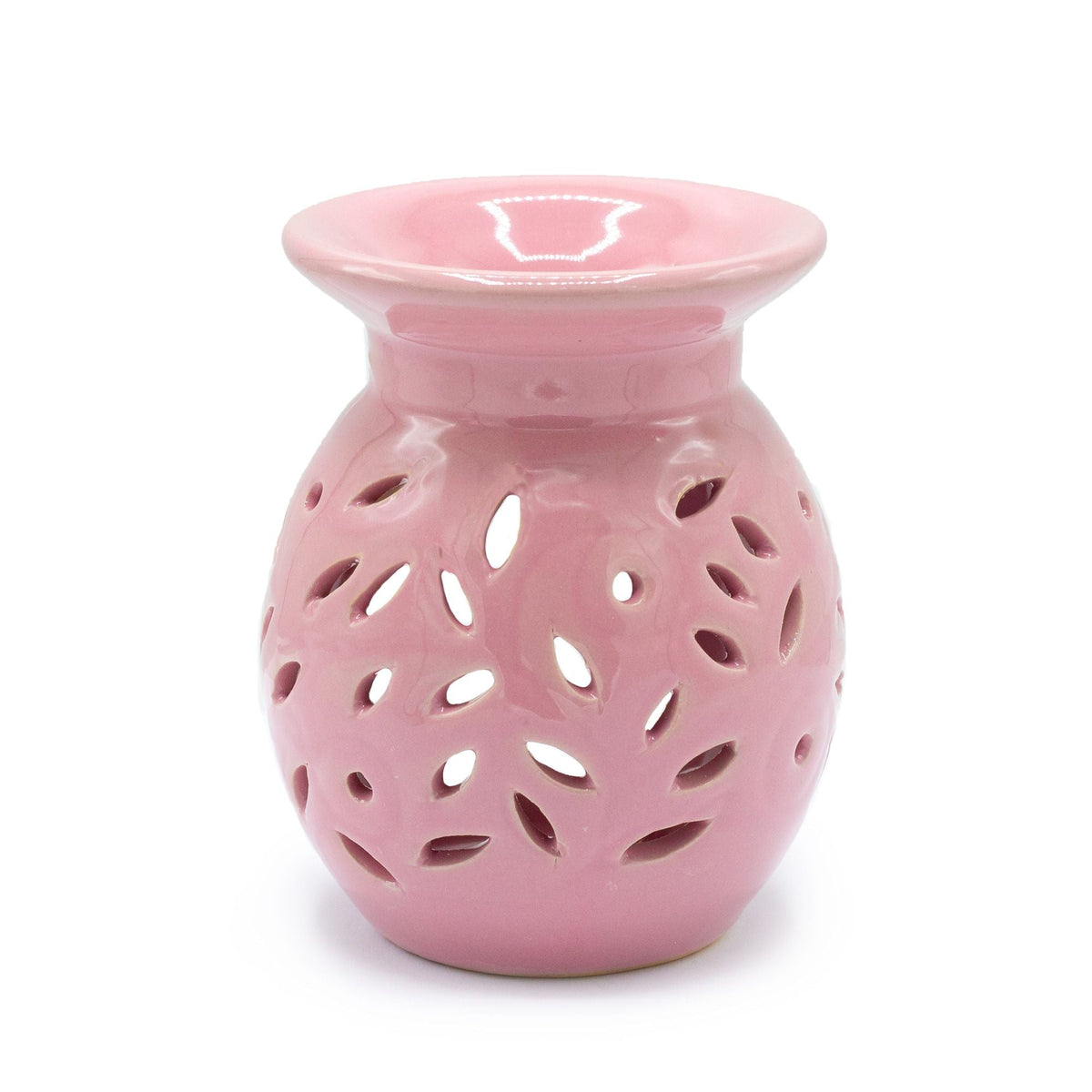 Floral Oil Burner - Rose Various Shaped Ceramic Oil Burners - Bath Indulgence
