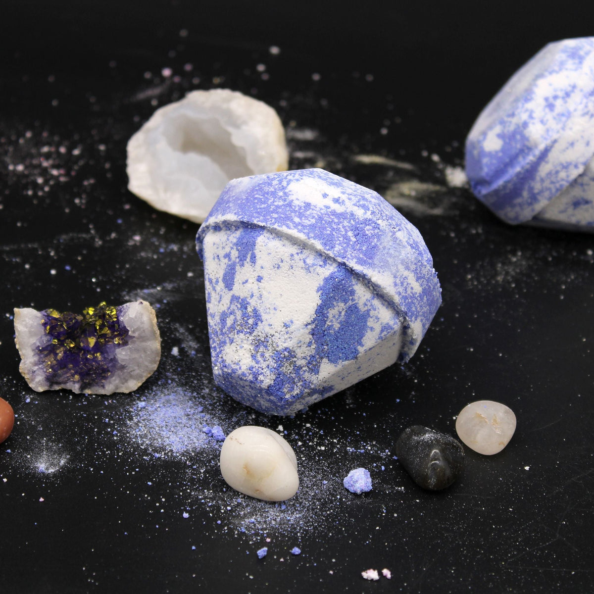 Gemstone Bath Bomb - Raspberry & Pomegranate Gemstone Bath Bomb - Bath Indulgence