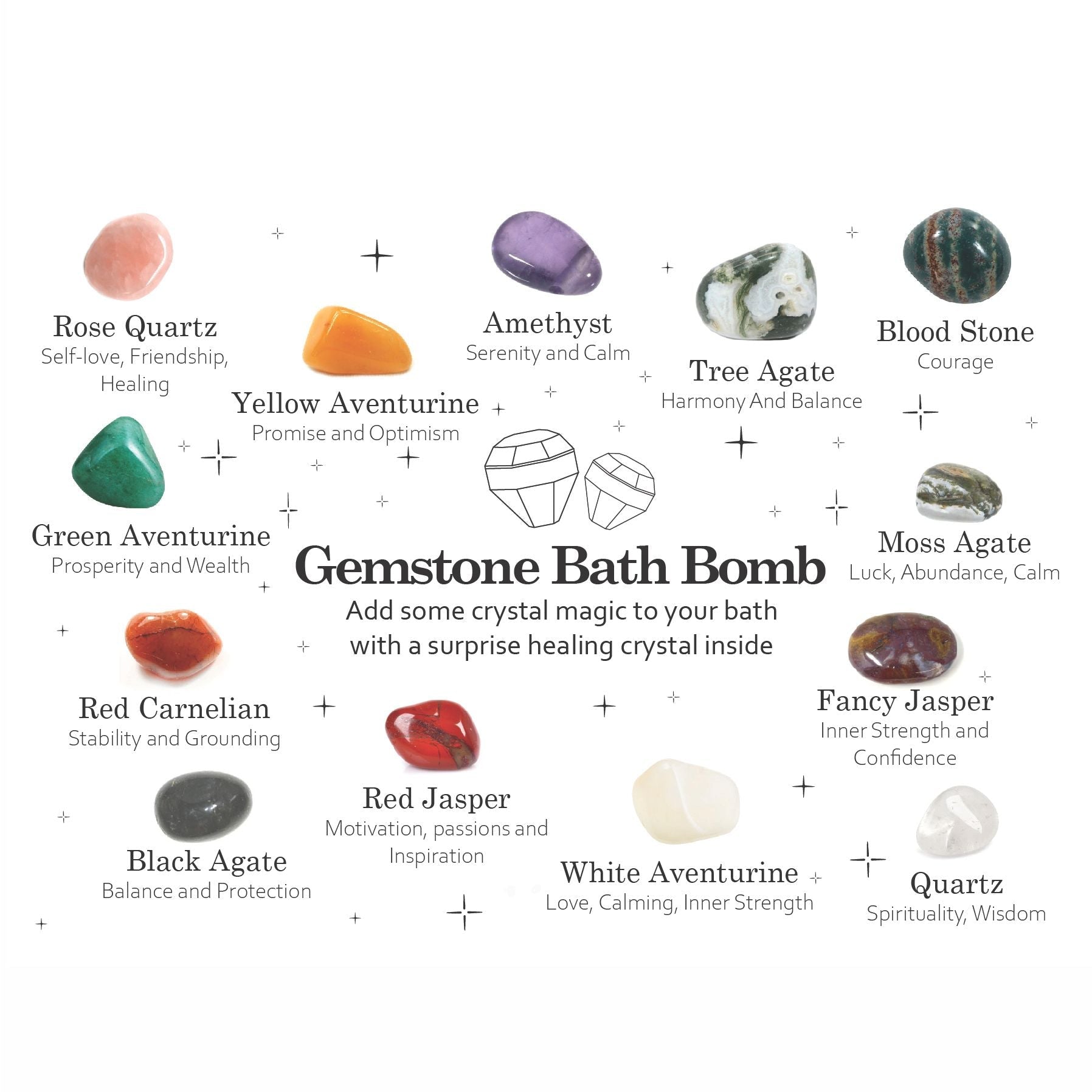 Gemstone Bath Bomb - Very Berry Gemstone Bath Bomb - Bath Indulgence
