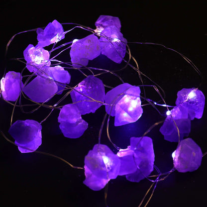 Gemstone Enchantment Lights - Amethyst Gemstone Enchantment Lights - Bath Indulgence