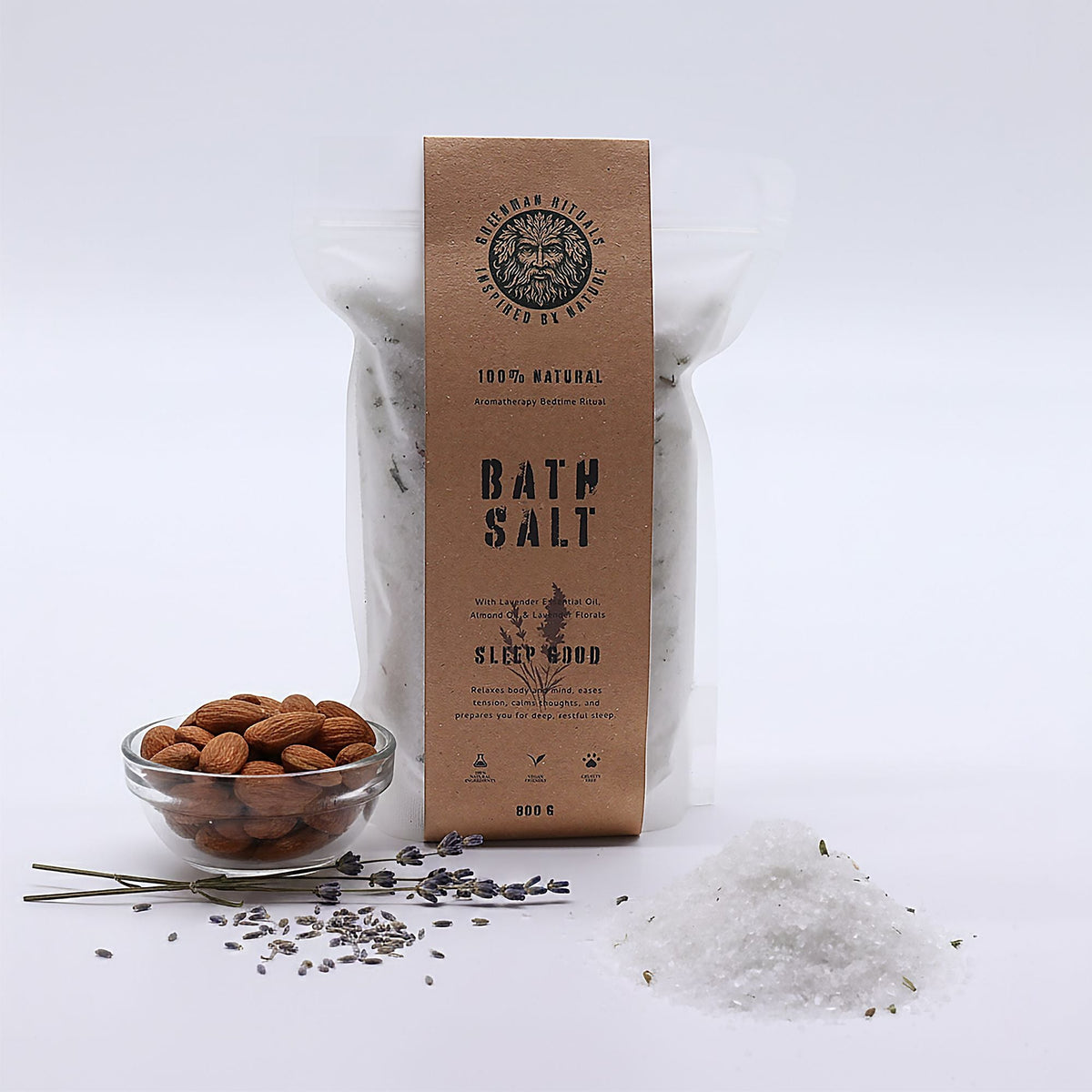 Greenman Rituals Lavender Aromatherapy Epsom Bath Salt – Sleep Good Greenman Rituals Bath Salts - Bath Indulgence