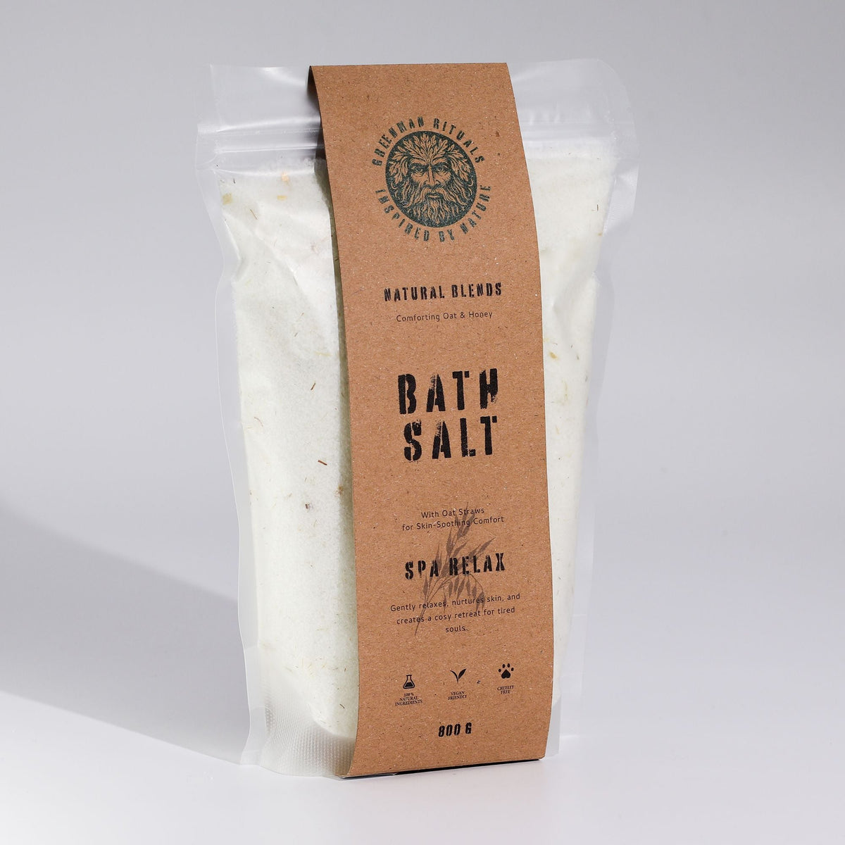 Greenman Rituals Oat & Honey Epsom Bath Salt – Spa Relax Blend Greenman Rituals Bath Salts - Bath Indulgence
