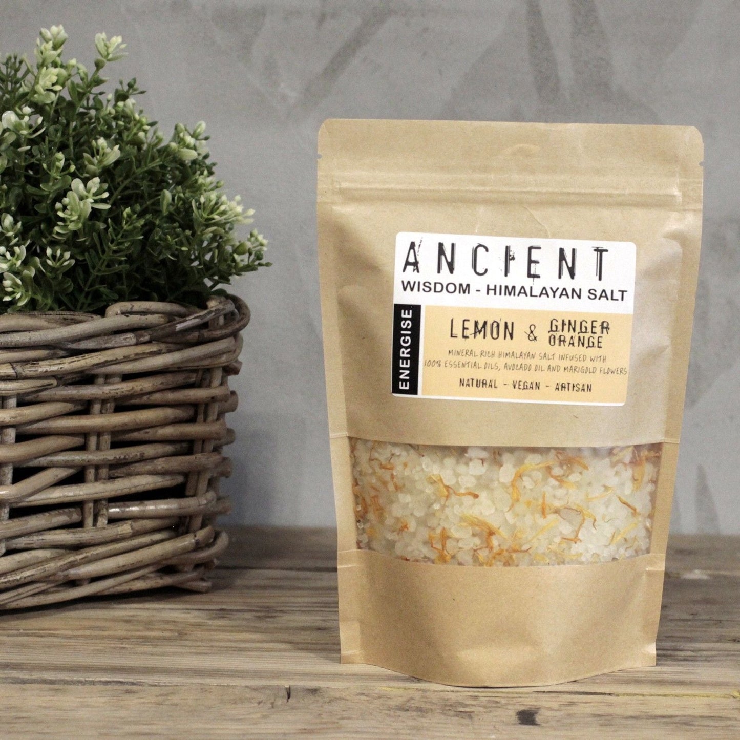 Himalayan Bath Salt Blend 500g - Energise Himalayan Bath Salt Blends - 500g - Bath Indulgence