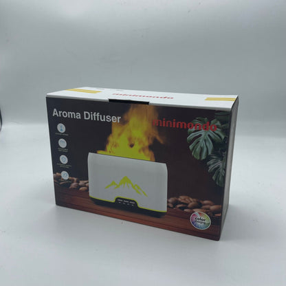 Himalayas Aroma Diffuser - USB - C - Remote control - Flame Effect Aroma Diffusers - Bath Indulgence