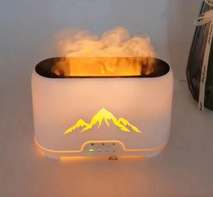 Himalayas Aroma Diffuser - USB - C - Remote control - Flame Effect Aroma Diffusers - Bath Indulgence