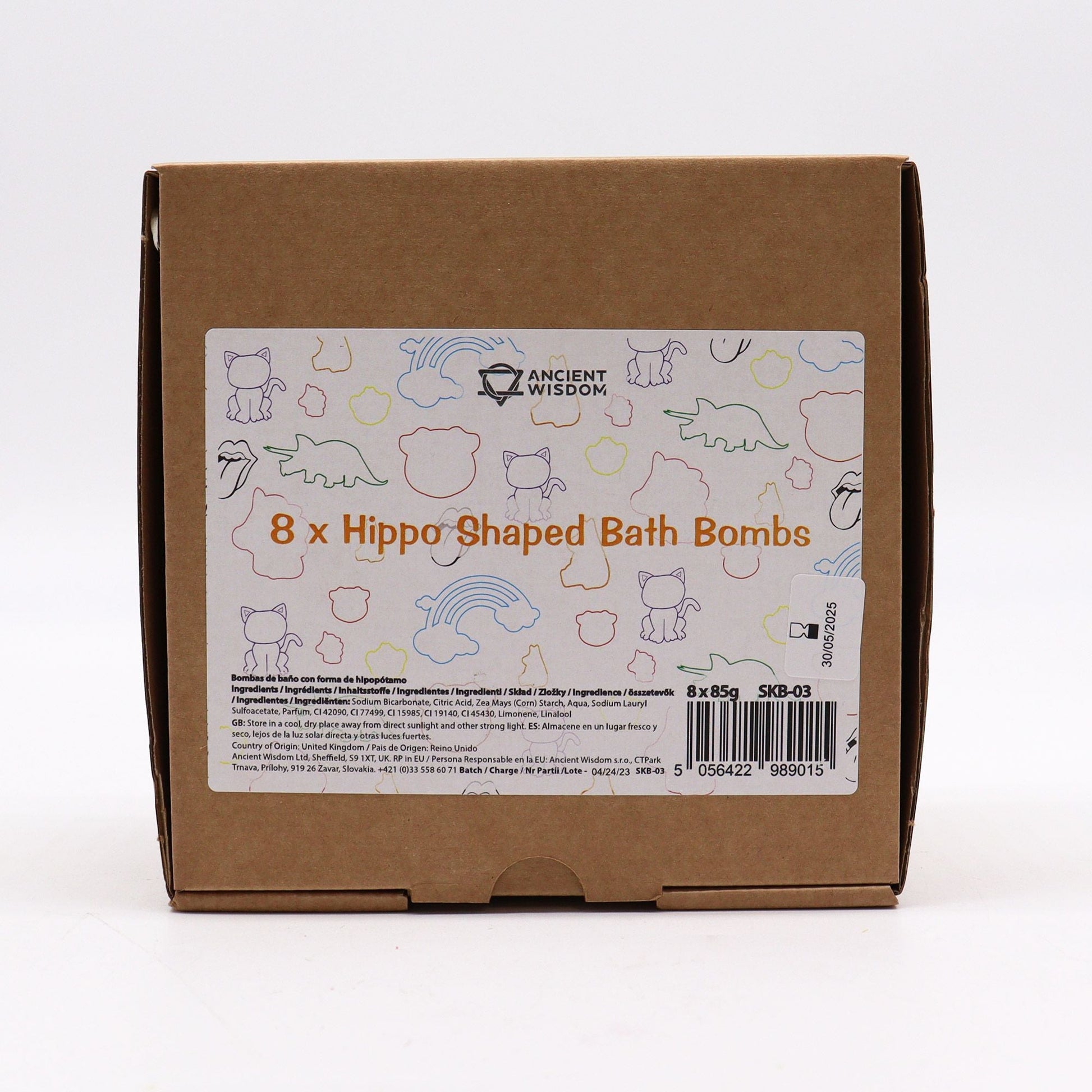 Hippo Bathbomb 85g Shaped Bath Bombs for Kids - Bath Indulgence