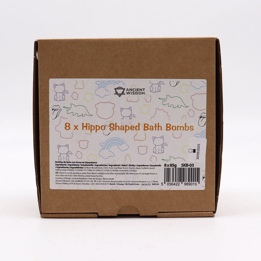 Hippo Bathbomb 85g Shaped Bath Bombs for Kids - Bath Indulgence