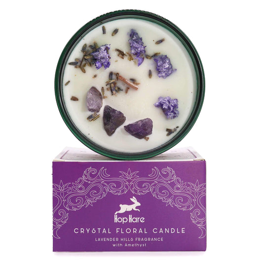 Hop Hare Crystal Magic Flower Candle - The Moon Hop Hare Crystal Magic Flower Candles - Bath Indulgence