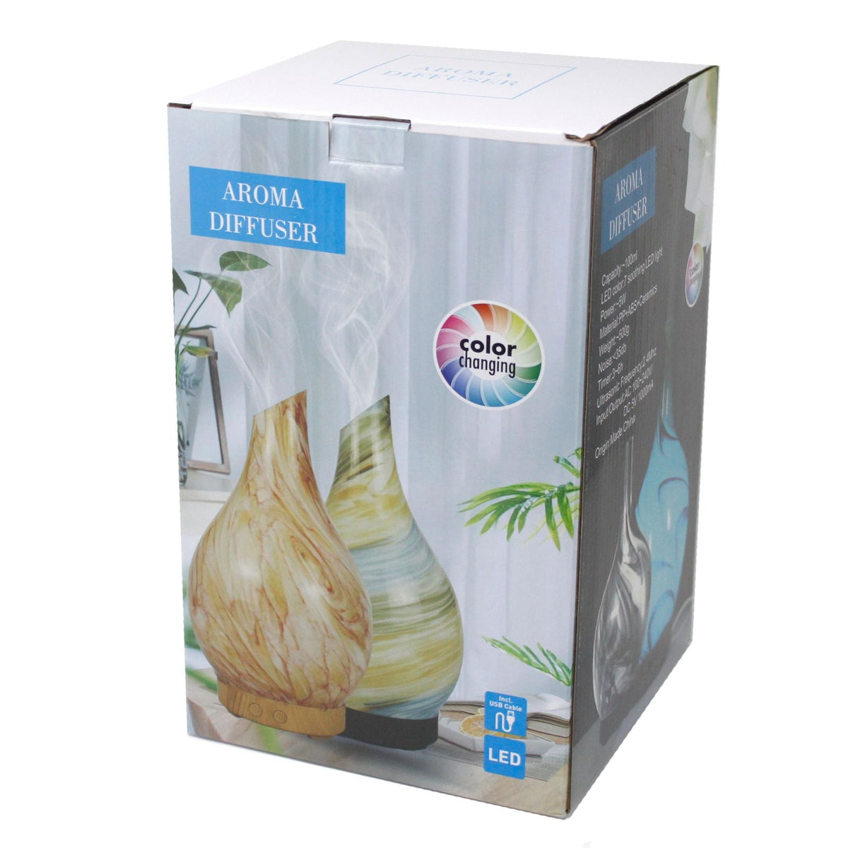 Ibiza Atomiser - Infinity Lights - USB - Colour Change Aroma Diffusers - Bath Indulgence