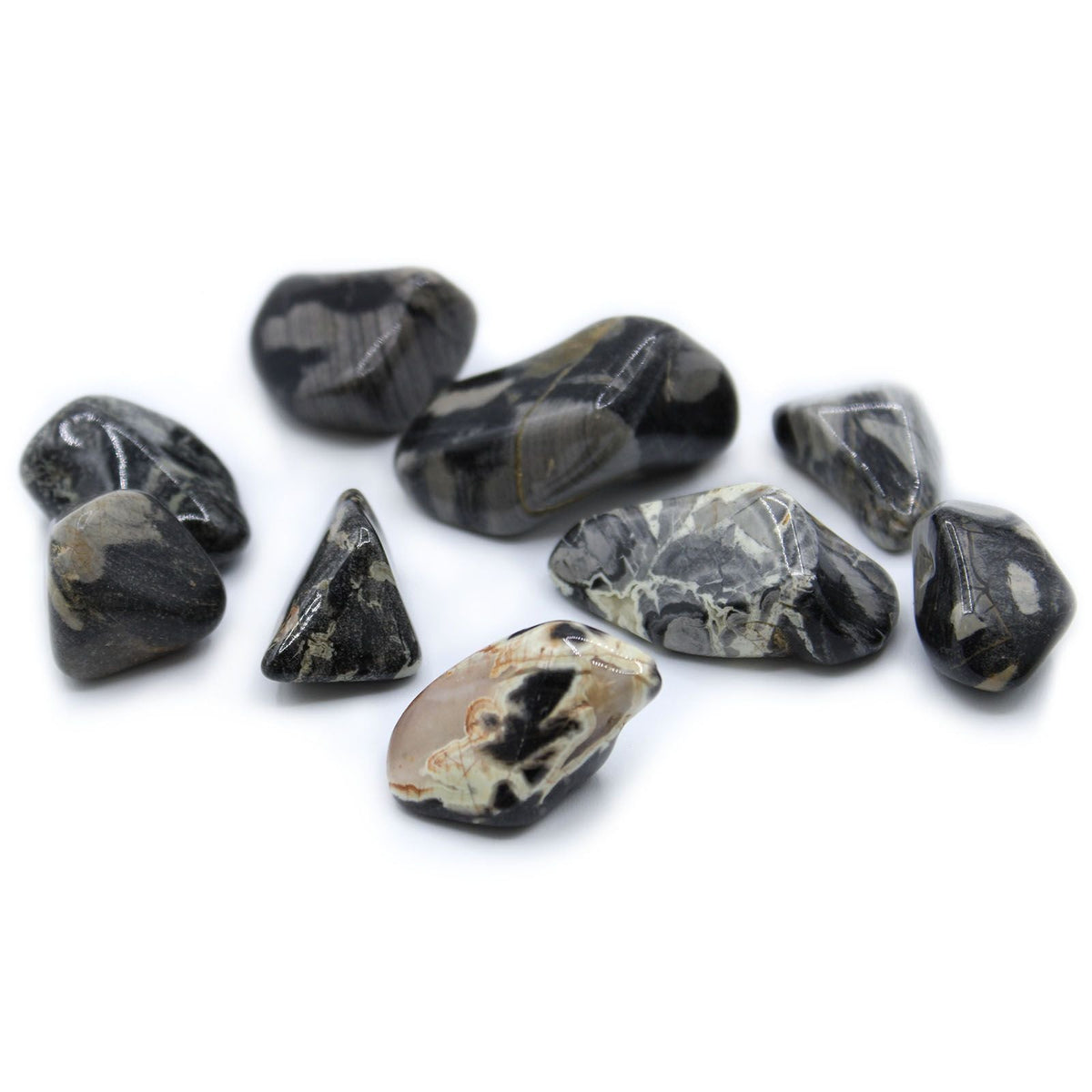 L Tumble Stones - Jasper - Silverleaf Medium and Large Tumble Stones - Bath Indulgence