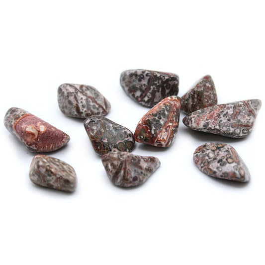 L Tumble Stones - Leopard Skin Medium and Large Tumble Stones - Bath Indulgence