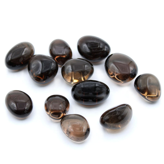 L Tumble Stones - Smoky Quartz Medium and Large Tumble Stones - Bath Indulgence