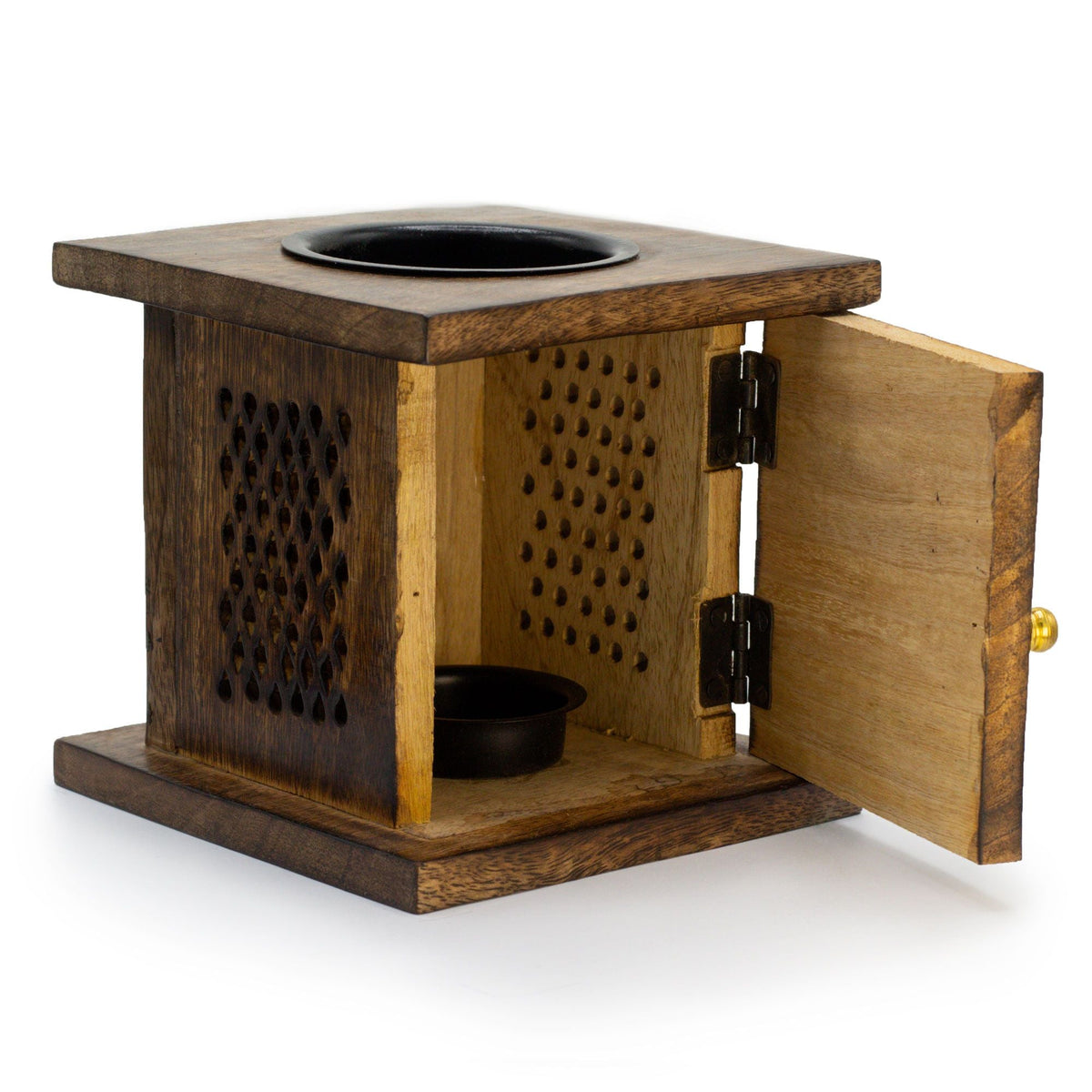 Large Mango Box Burner - Buddha Mango Wood Oil Burners - Bath Indulgence