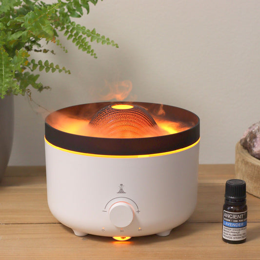 Large Volcano Effect Aroma Diffuser (plug) Two Colours - 560ml Aroma Diffusers - Bath Indulgence