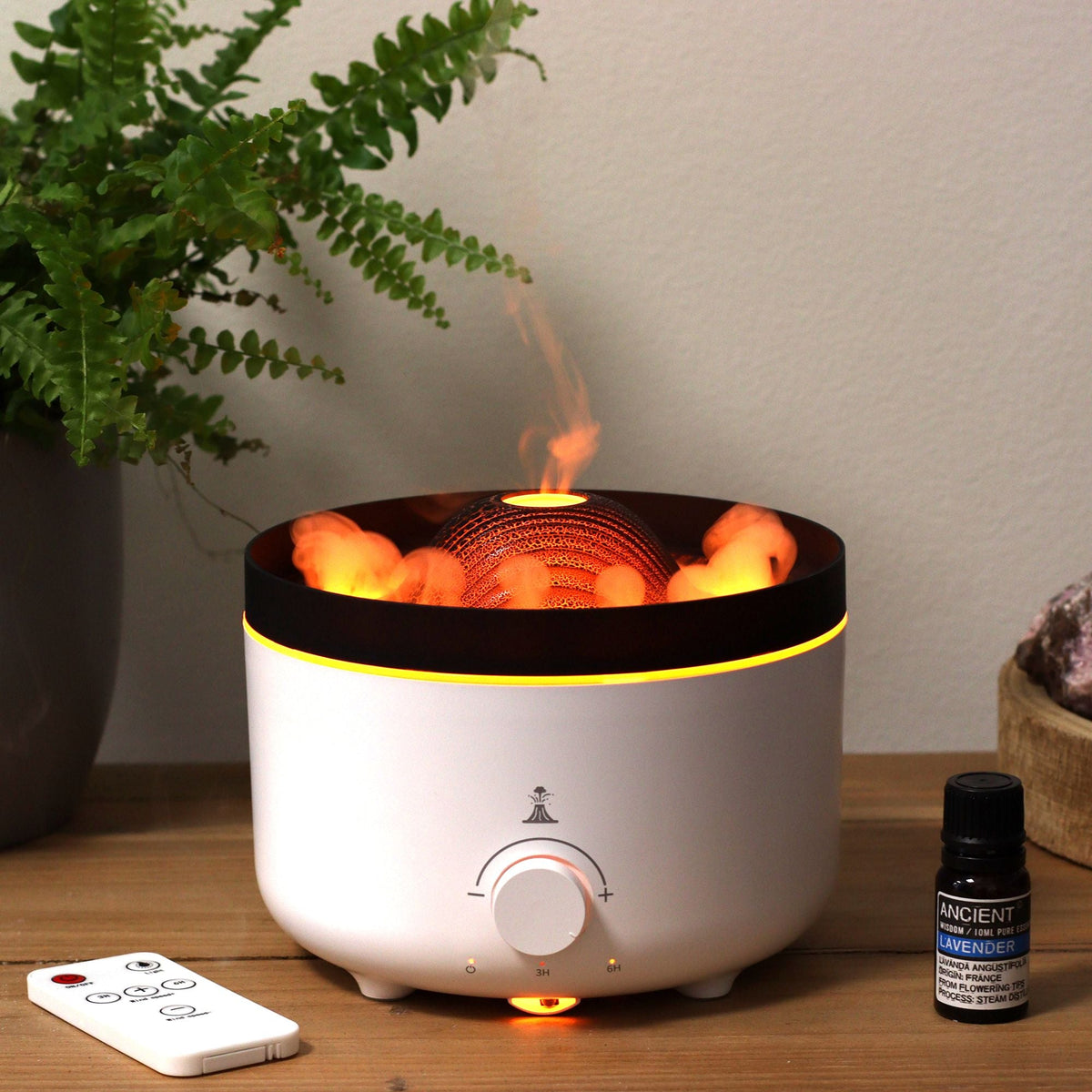 Large Volcano Effect Aroma Diffuser (plug) Two Colours - 560ml Aroma Diffusers - Bath Indulgence