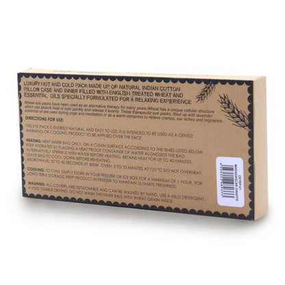 Lavender Natural Cotton and Juco Eye Pillow in Gift Box - Madagascar Giraffe Eye Pillow With Gift Box - Bath Indulgence