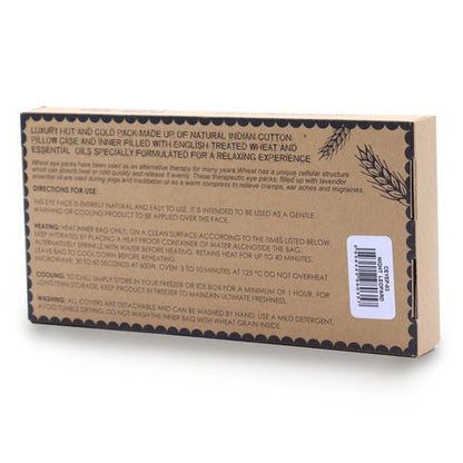 Lavender Natural Cotton and Juco Eye Pillow in Gift Box - Night Leopard Eye Pillow With Gift Box - Bath Indulgence