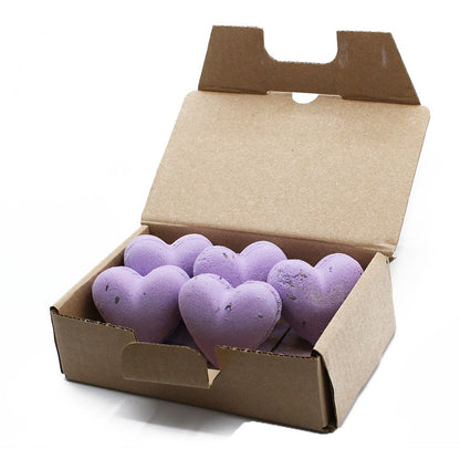 Love Heart Bath Bomb 70g - French Lavender Scent Love Heart Bath Bomb 70g - Bath Indulgence