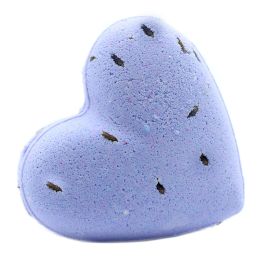 Love Heart Bath Bomb 70g - French Lavender Scent Love Heart Bath Bomb 70g - Bath Indulgence