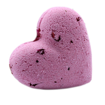 Love Heart Bath Bomb 70g - Ylang & Rose Love Heart Bath Bomb 70g - Bath Indulgence