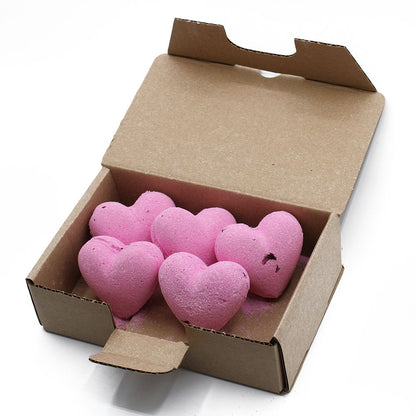Love Heart Bath Bomb 70g - Ylang & Rose Love Heart Bath Bomb 70g - Bath Indulgence