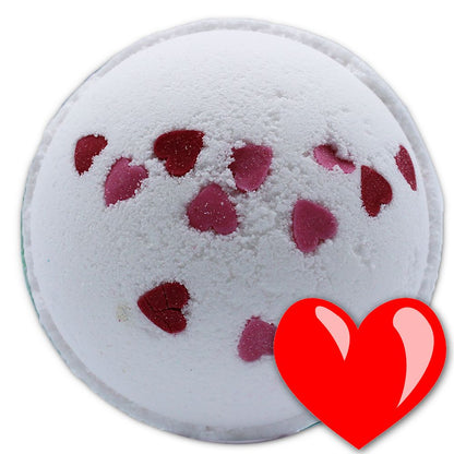 Love Hearts Bath Bomb - Wild Flowers Jumbo Bath Bombs - 180g - Bath Indulgence