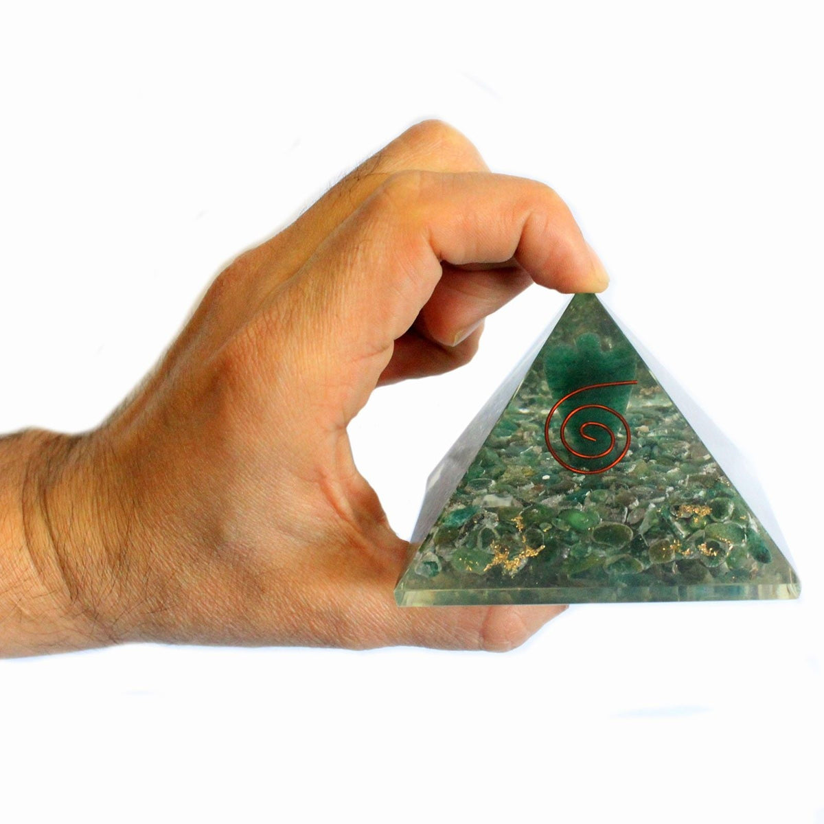 Lrg Orgonite Pyramid 70mm - Angel Orgonite Ojbects and Pyramids - Bath Indulgence