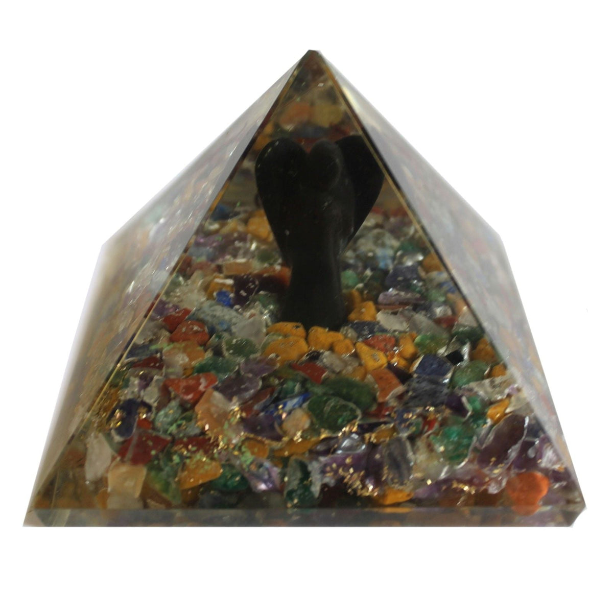 Lrg Orgonite Pyramid 70mm - Angel Orgonite Ojbects and Pyramids - Bath Indulgence