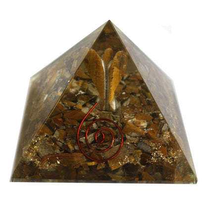 Lrg Orgonite Pyramid 70mm - Angel Orgonite Ojbects and Pyramids - Bath Indulgence