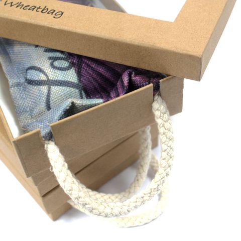 Luxury Lavender Wheat Bag in Gift Box - Lavender Comforts Luxury Lavender Wheat Bag in Gift Box - Bath Indulgence