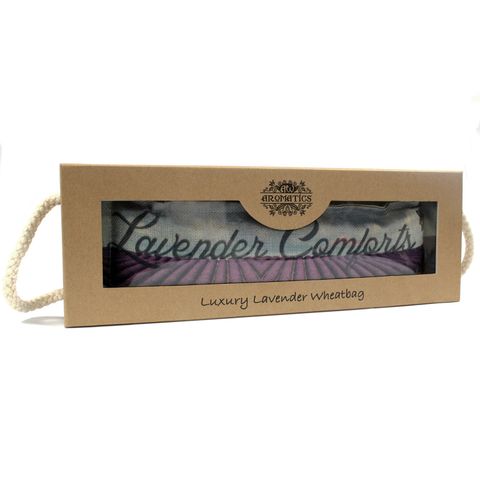 Luxury Lavender Wheat Bag in Gift Box - Lavender Comforts Luxury Lavender Wheat Bag in Gift Box - Bath Indulgence