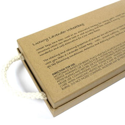 Luxury Lavender Wheat Bag in Gift Box - Lavender Comforts Luxury Lavender Wheat Bag in Gift Box - Bath Indulgence