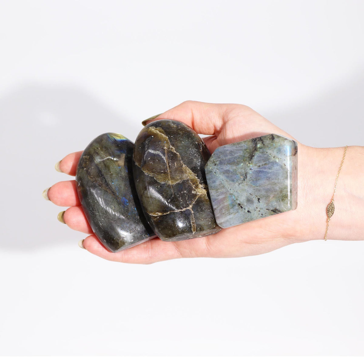 Madagascar Labradorite Tomb Stone (approx 80 - 100gms 50 - 70mm) Madagascar Labradorite Stones - Bath Indulgence