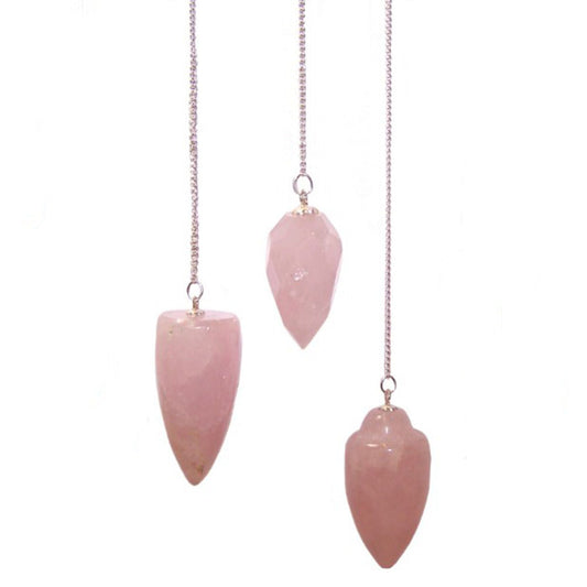 Magic Pendulum - Rose Quartz Gemstone Magic Pendulums - Bath Indulgence