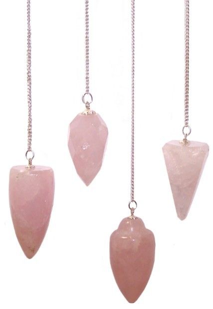 Magic Pendulum - Rose Quartz Gemstone Magic Pendulums - Bath Indulgence