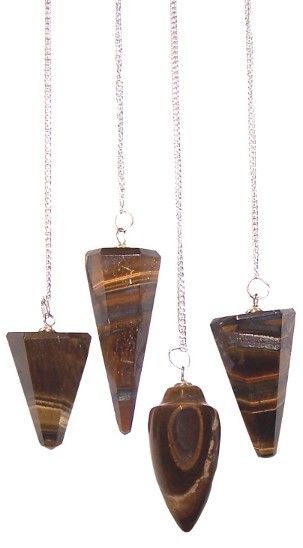 Magic Pendulum - Tiger Eye Gemstone Magic Pendulums - Bath Indulgence