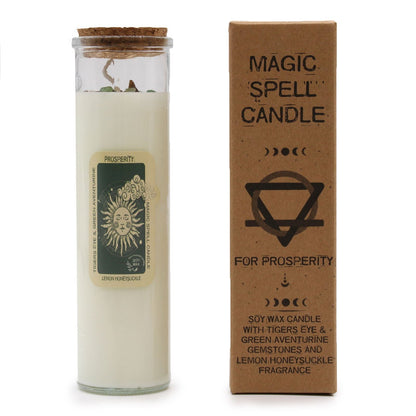Magic Spell Candle - Prosperity Magic Spell Candles - Bath Indulgence
