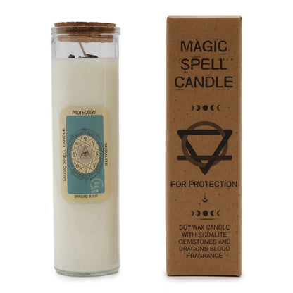 Magic Spell Candle - Protection Magic Spell Candles - Bath Indulgence