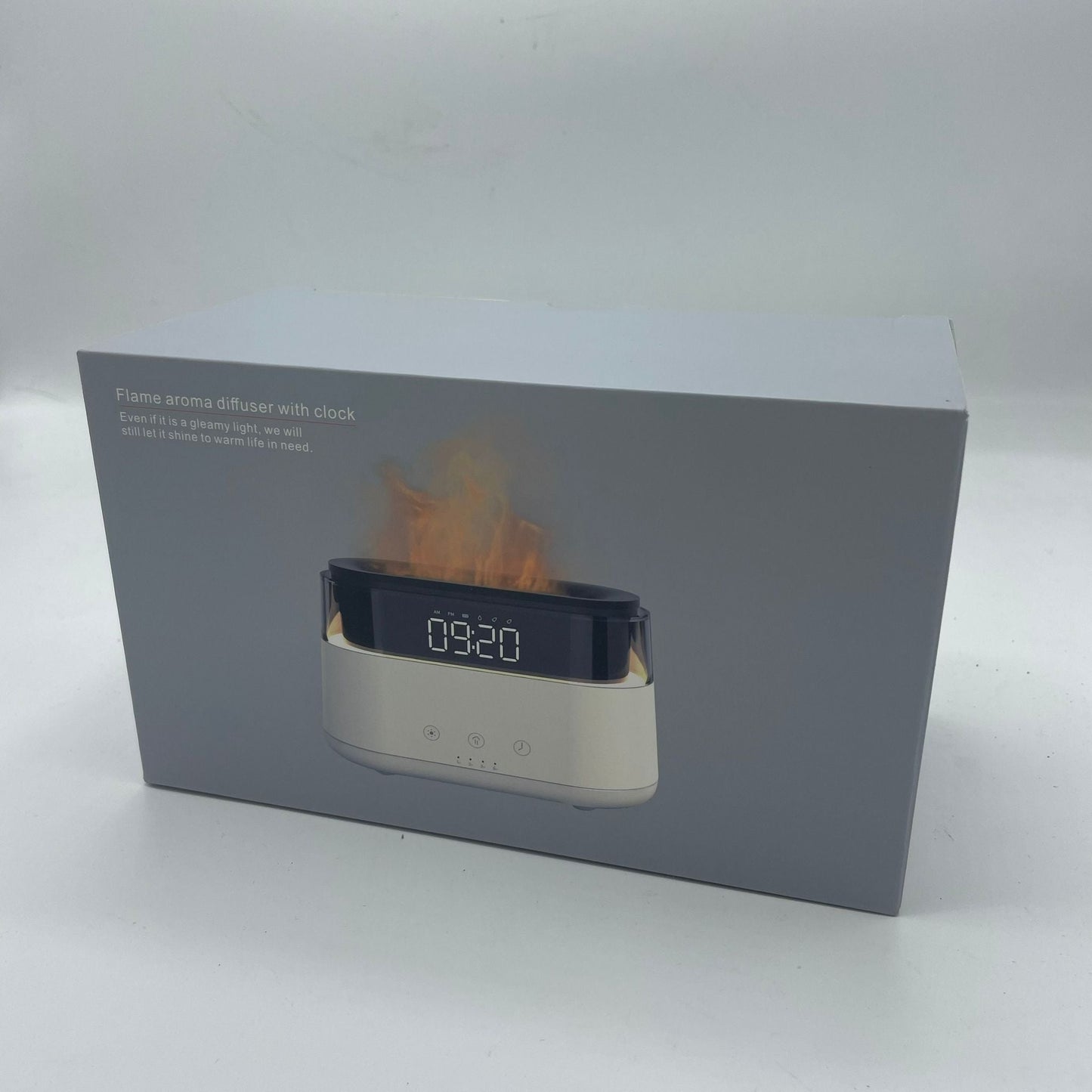 Modern Aroma Diffuser - LED Clock - USB - C - Flame Effect Aroma Diffusers - Bath Indulgence