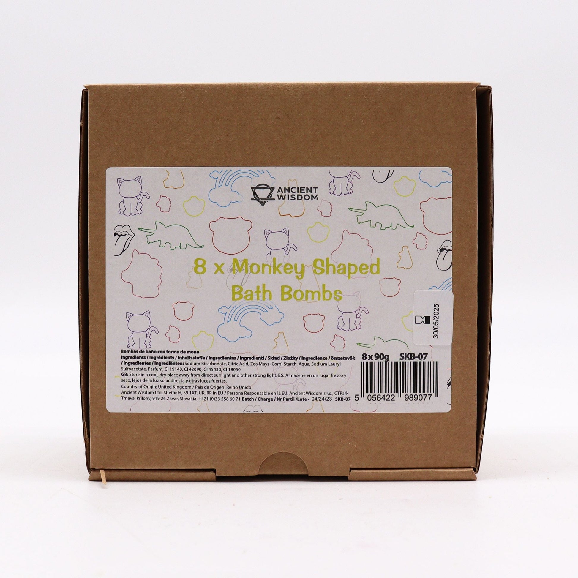 Monkey Bathbomb 90g Shaped Bath Bombs for Kids - Bath Indulgence