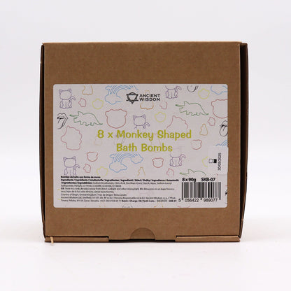 Monkey Bathbomb 90g Shaped Bath Bombs for Kids - Bath Indulgence